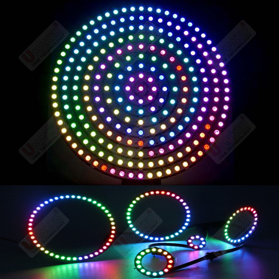 Rgb Led Matrix 8X8 - 2 adet WS2812B Bireysel Adreslenebilir Dijital