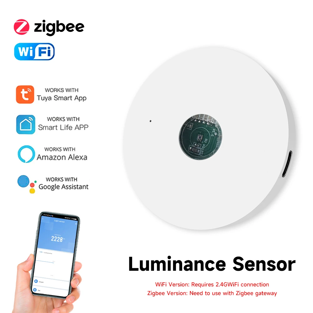 Home Automation Technology - Tuya WiFi/ZigBee Işık Sensörü Parlaklık Sensörü