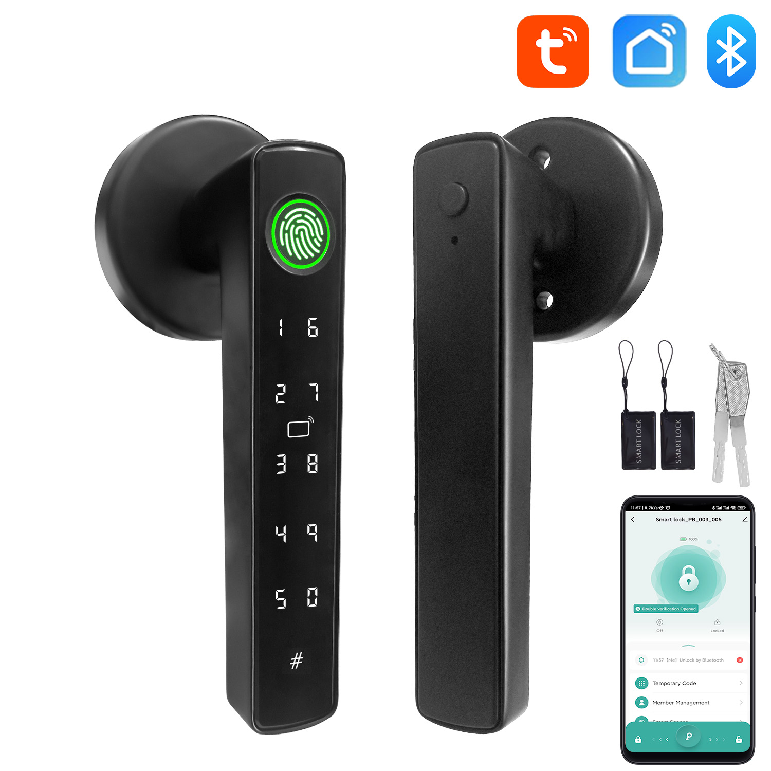 Home Automation Tutorial - Tuya Akıllı Bluetooth Kapı Kilidi Biyometrik