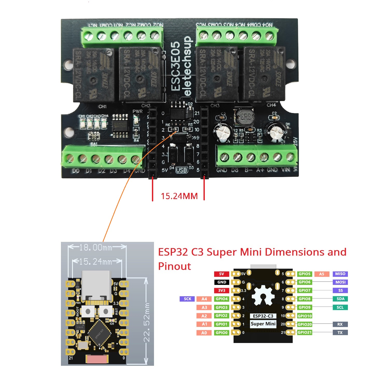 Ultimate ESP32 C3 Röle Modülü  - Home Automation With Arduino incelemesi ve fiyatı