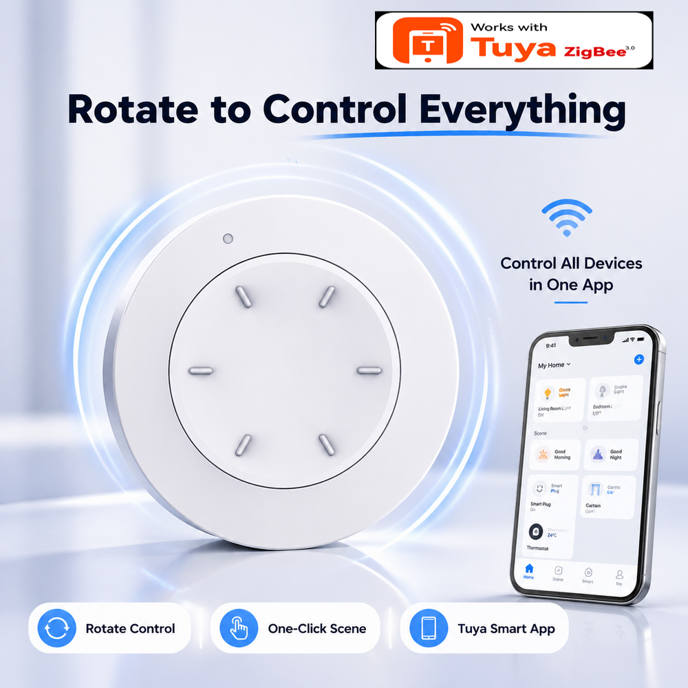 Akıllı ZigBee Düğme Anahtarı T - Home Automation Technology incelemesi ve fiyatı