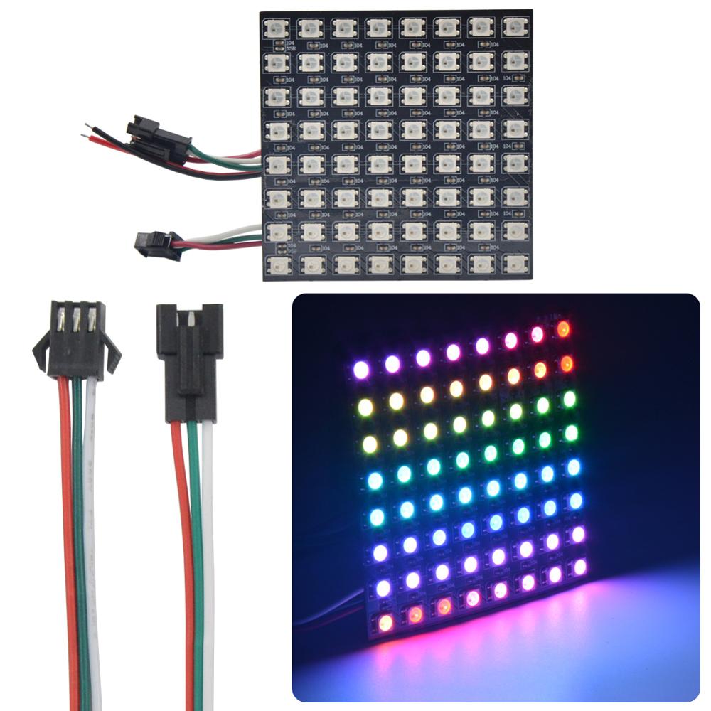 8x8 16x16 8x32 Piksel SK6812 W - Rgb Led Matrix 8X8 incelemesi ve fiyatı