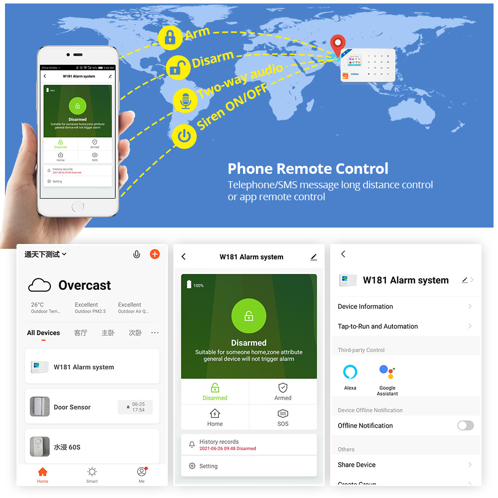 KERUI Güvenlik Alarm Sistemi K - Smart Home Automation Diy incelemesi ve fiyatı